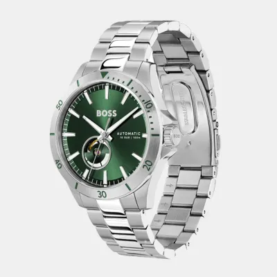 Hugo Boss Troper Automatic Green Dial Men's Watch